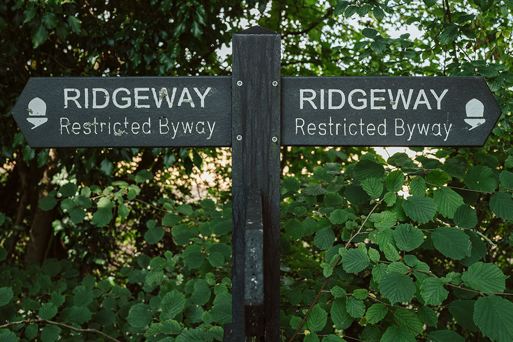 Signage on The Ridgeway National Trail